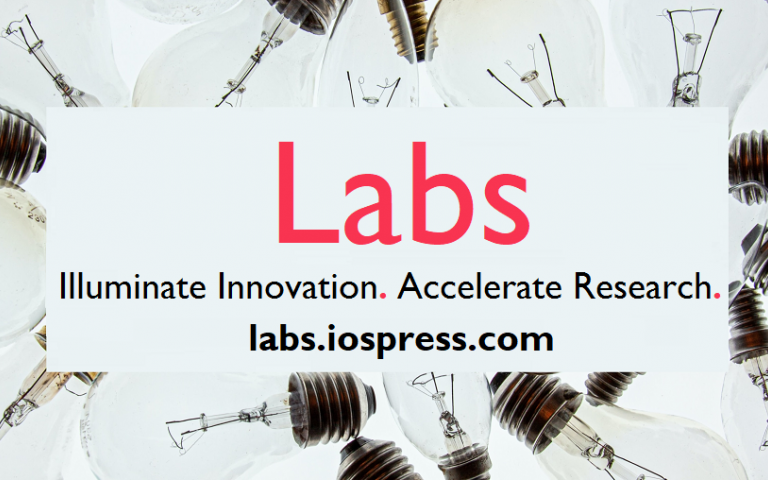 实验室的横幅广告和链接和灯泡背景